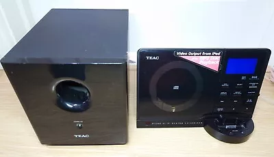 Teak CD MP3 IPod Radio Micro Hi-Fi System CX-400iDAB With Subwoofer Very Rare • £24.99