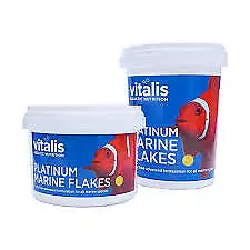 Vitalis Platinum Marine Flake Fish Food Aegis Health Reef Coral Tank • £4.99