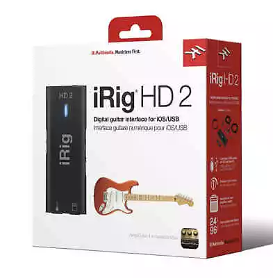 IK Multimedia IRig HD 2 - Studio Quality Guitar Audio Interface For IOS/MAC/PC • $99