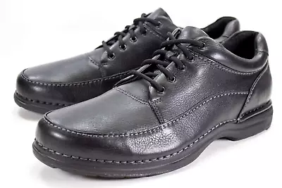 Rockport Prowalker DMX Mens Size US 14 M Black Leather Walking Comfort Shoes • $46.75