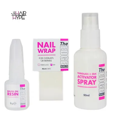 The Edge Nail Silk Wrap Trial Kit Nail Resin Repairs Natural • £21.45