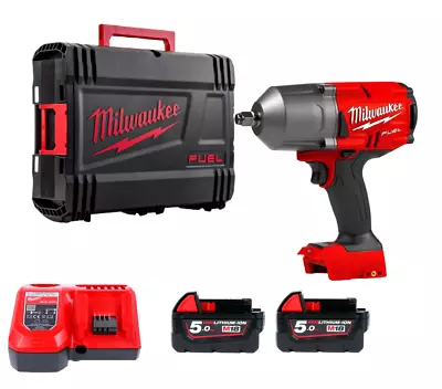 Milwaukee M18ONEFHIWF12-502X 1/2 1898Nm FUEL One Key Friction Ring Impact Wrench • £375