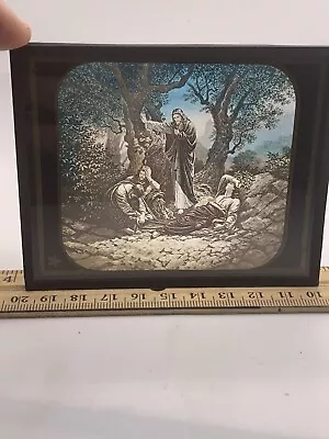 Antique Magic Lantern Glass Slide In Color Knights Of Malta • $18