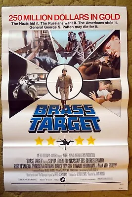 SOPHIA LOREN Stars In BRASS TARGET With John Cassavetes Orig 1978 27x41 Poster • $11.75