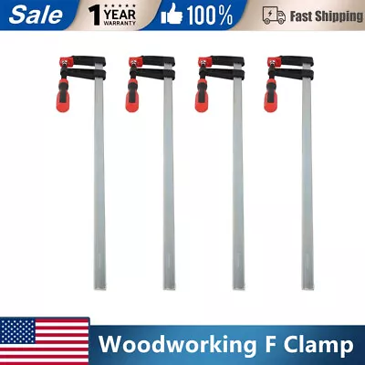 4pcs Woodworking F Clamp Woodworking Bar Clamp Furniture Wood Handwork Tool • $42.88