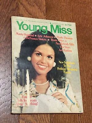 Young Miss Magazine December 1975 Marie Osmond Arte Johnson Marlo Thomas D-19 • £7.51