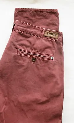 Edwin 55 Chino Jeans. Waist 32 . Inside Leg 33 . French Fabric. • £21.99