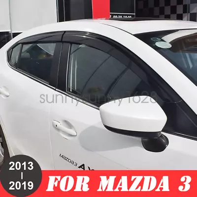 Weathershields Weather Shields Window Visors For Mazda 3 Sedan Hatch 2013-2019 • $36.99