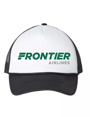 Frontier Airlines Logo US American Travel Souvenir Retro Vintage Trucker Hat Cap • $21