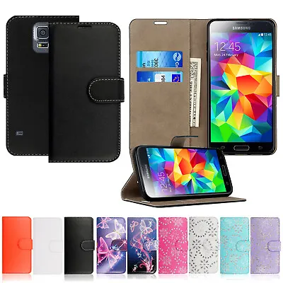 Case For Samsung Galaxy S5 Mini S4 S3 Flip Wallet Leather Magnetic Phone Cover • £2.99
