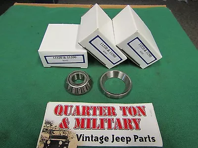 Steering King Pin Bearing Kit Premium Fits Willys Jeep MB CJ2A M38 M38A1 Dana 25 • $80