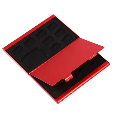 12 Slots Aluminium Storage Case Holder For Micro SD Memory Card & TF Card • $7.90