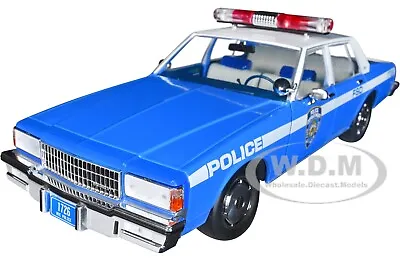 1990 Chevrolet Caprice Police Blue & White Nypd 1/18 Diecast Greenlight 19106 • $73.99