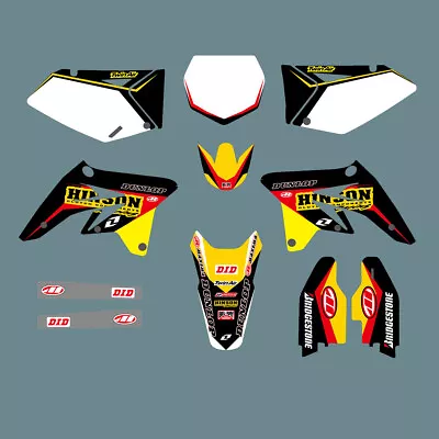 Graphics Kit Backgrounds Decals Full Kit For Suzuki RMZ250 2007 2008 2009 • $119.86