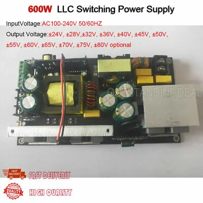 600W PFC LLC Amplifier Audio Switching Power Supply IR2092 8954 3255 5630 7498 • $55.98