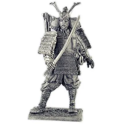 Japanese Samurai 12Cent Tin Toy Soldiers 54mm Miniature Figurine Metal Sculpture • $9.99