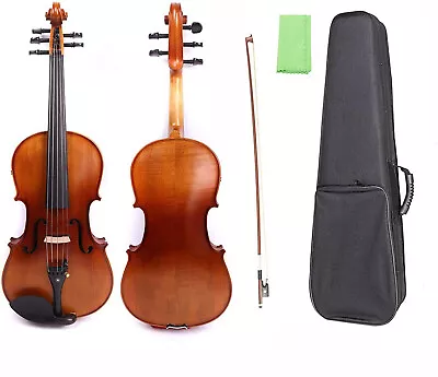 Advance 5 String Viola 16inch Full Size Maple Back Spruce Top Ebony Fittings NEW • $191.09