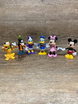 Mickey Mouse Clubhouse Lot Of 6 Mickey Minnie Pluto Goofy Daisey Donald • $19.99