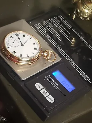 £450.99 • Buy 9k  Sold Gold Pocket Watch Working Very Rare 48 Mm 80 Gram