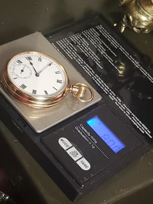 £450.99 • Buy 9k  Sold Gold Pocket Watch Working Very Rare 48 Mm 80 Gram