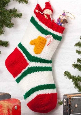 £1.99 • Buy KNITTING Pattern- Christmas Knitted Stocking - Use Up That Odd Wool- 11.5  Long