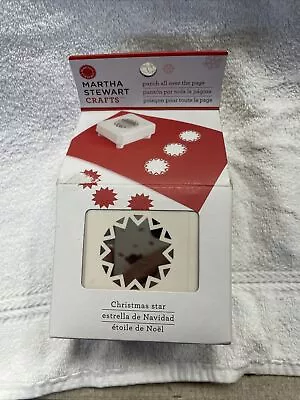 NIB MARTHA STEWART CRAFTS PUNCH ALL OVER The Page CHRISTMAS STAR PAPER TOOL • $9.59