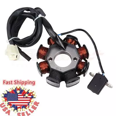 MAGNETO STATOR 8 COIL POLE FOR GY6 125cc 150cc SCOOTER ATV GO KART ROKETA NEW US • $18.49