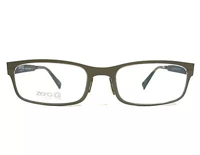 Zero G Eyeglasses Frames Montauk Olive Green/Brown Full Rim Rectangle 52-18-140 • $259.99