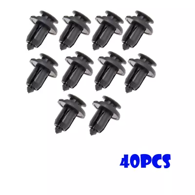 40pc Universal Push Retainer Pin Body Bumper Rivet Trim Moulding Clip Parts • $8.60