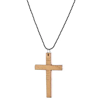 Medieval  Cross Pendant Necklace For Fancy Dress Monk Necklace • £4.79