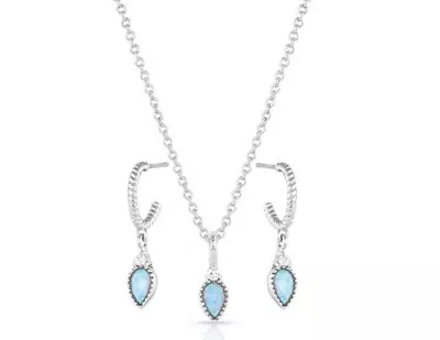 Montana Silversmiths Jewelry Set Womens Petite Charm Opal 19  JS5363 • $64