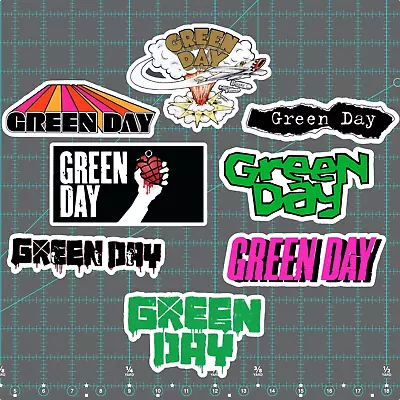 Green Day Logo Stickers - Laminated Waterproof Vinyl - Punk Rock Blink 182 • $8.95