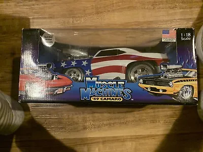 Muscle Machines '69 Camaro - American Flag   1:18 Scale • $25