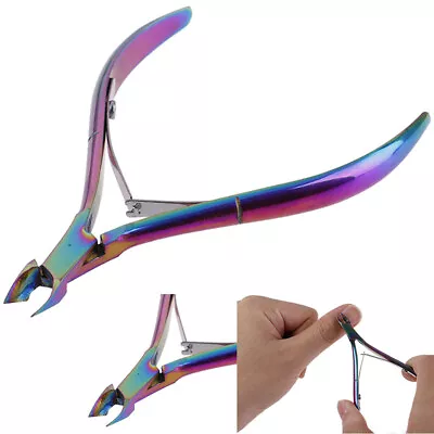 1pcs Nail Art Cuticle Nipper Cutter Pedicure Clipper Stainless Steel ToolLF-$q • $2.95