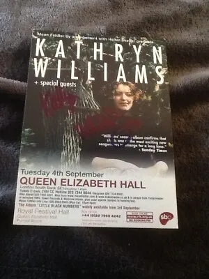 KATHRYN WILLIAMS Signed  Leaflet • £2.99