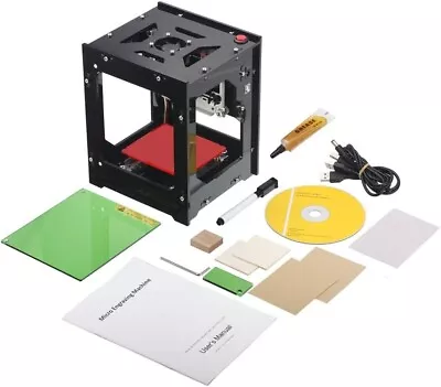 1000mw Mini DIY Laser Printer Engraver Logo Printing Machine Image/Wood/Rubber/L • £142.32