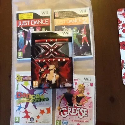 Just Dance 1.2.& Dance Juniors  X Factor Sing  Dancing Games Nintendo Wii Wii U • £49.99