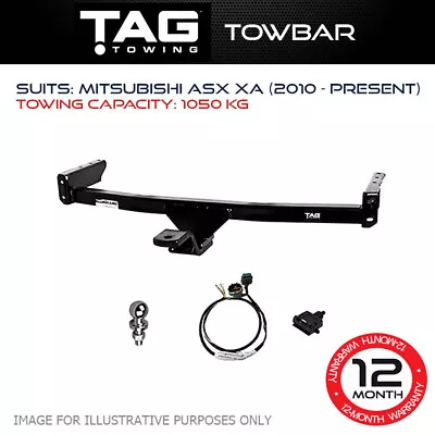 TAG Towbar Fits Mitsubishi ASX 2010-Current Towing Capacity 1050Kg 4x4 Exterior • $812