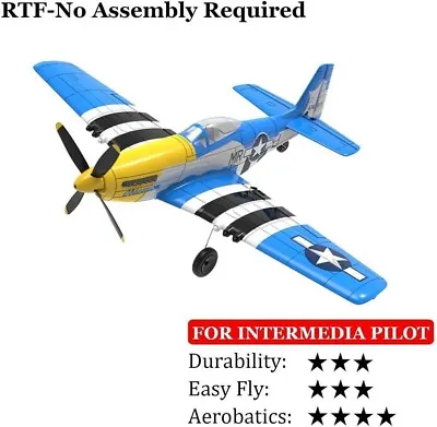 USA 4CH RC Airplane Fixed Wing 6-Axis Gyro P51 Mustang Fighter Aerobatic Glider • $117.89