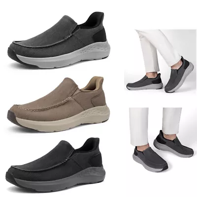 Men's Hands Free Slip-on Loafers Walking Shoes Comfortable Casual Sneakers 8-13 • $29.99