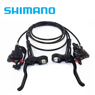 Shimano BR BL MT200 Disc Brake Set Front Rear G3 HS1 RT56 Rotor Black MTB • $52.48