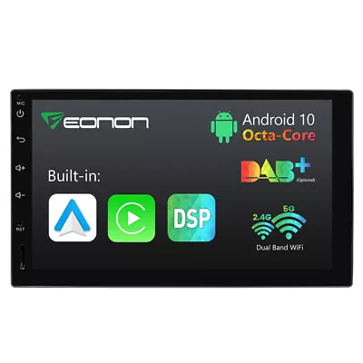 Double 2DIN 7  IPS Android 10 8Core Car Stereo Radio GPS Navigation CarPlay DAB+ • $162.10