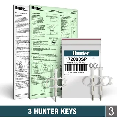 HUNTER HEAD ADJUSTMENT KEY TOOL Wrench Sprinkler Orbit K-Rain PGP Ultra I-20 • $8.97