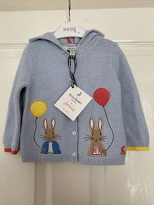 Joules Baby Peter Rabbit Cardigan Age 6-9 Months Unisex Bnwt • £13.99