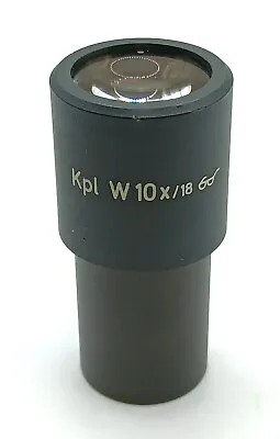 Carl Zeiss Germany  Microscope Eyepiece  KPL W10x/18 No: 46 40 42 – 9903 • $57.90