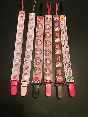 Handmade Pacifier Holder - Kids Shows - Hello Kitty • $5