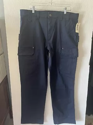 Duluth Men's DuluthFlex Fire Hose Relaxed Fit Cargo Work Pants 40 X 34 Dark Blue • $49.99