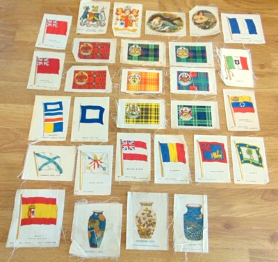 £15 • Buy Job Lot Of Bdv Cigarette Silks -flags, Clans, Etc