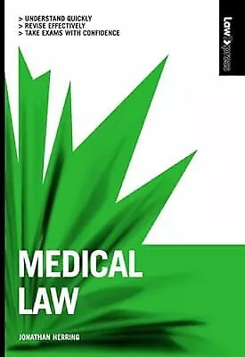 Law Express: Medical Law Herring Jonathan Used; Good Book • £3.25