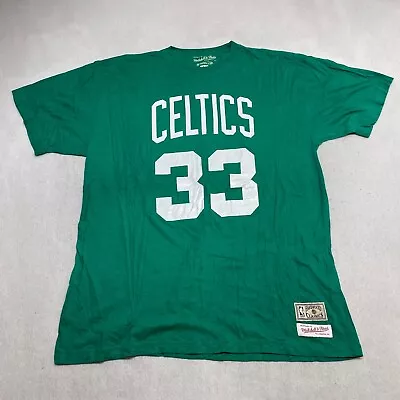 NBA Boston Celtics Larry Bird Tee Thrifted Vintage Style Size 2XL • $3